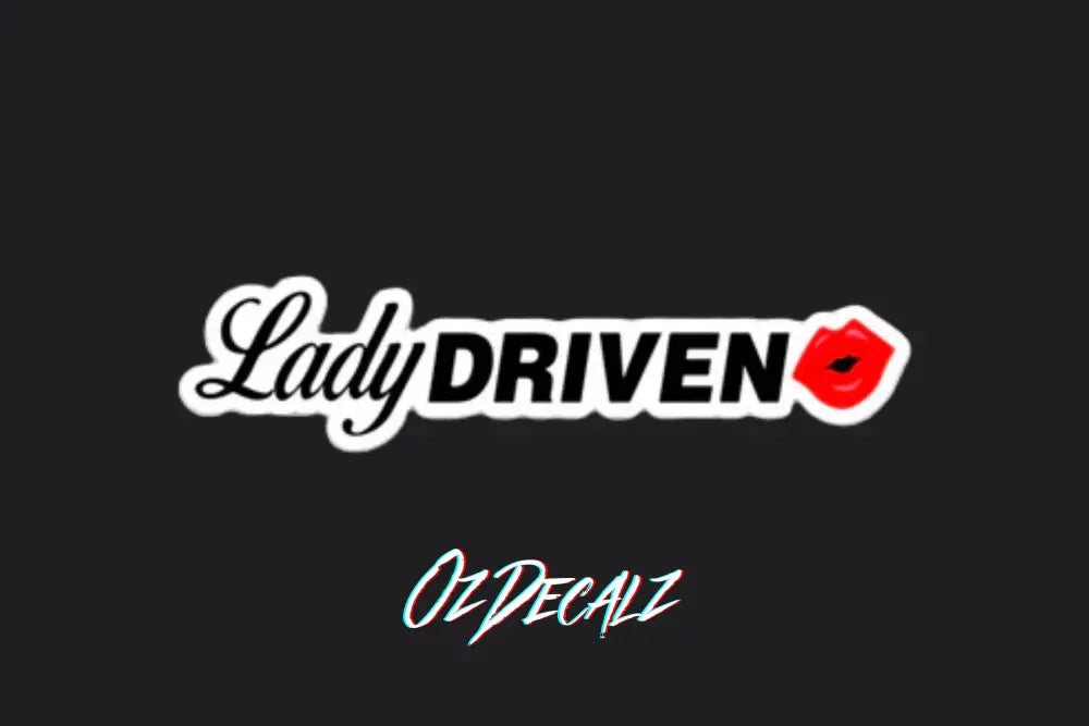 STICKER: LADY DRIVEN - OzDecalz