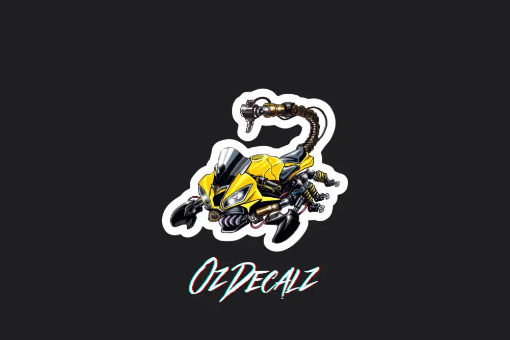 STICKER: MOTO TRANSFORMER (YELLOW) - OzDecalz