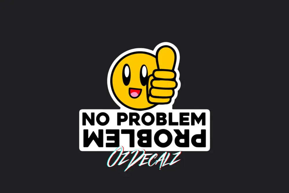 STICKER: NO PROBLEM