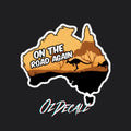 STICKER: ON THE ROAD AGAIN - OzDecalz