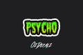 STICKER: PSYCHO - OzDecalz
