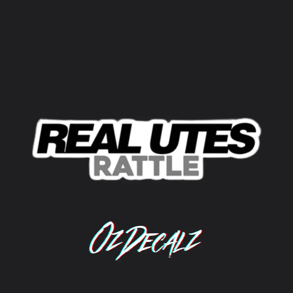 REAL UTES RATTLE STICKER - OZDecalz