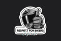 STICKER: RESPECT FOR BIKERS - OzDecalz