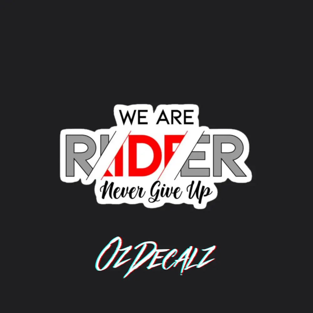 Die-Cut Sticker: RIDER – OzDecalz