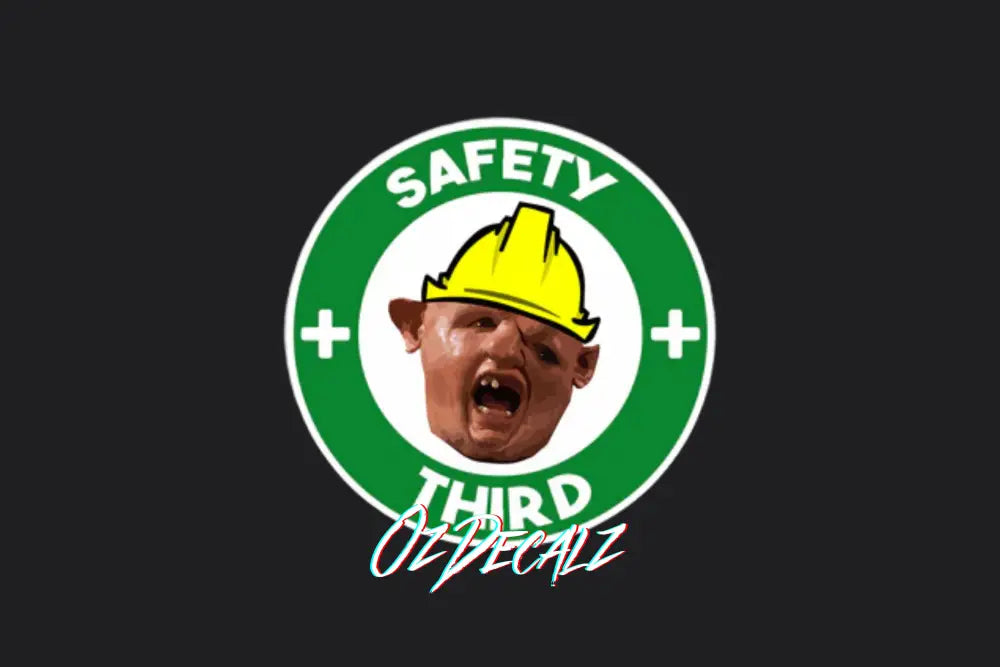 SAFETY THIRD STICKER - OZDecalz