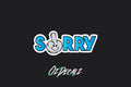 STICKER: SORRY FINGER - OzDecalz