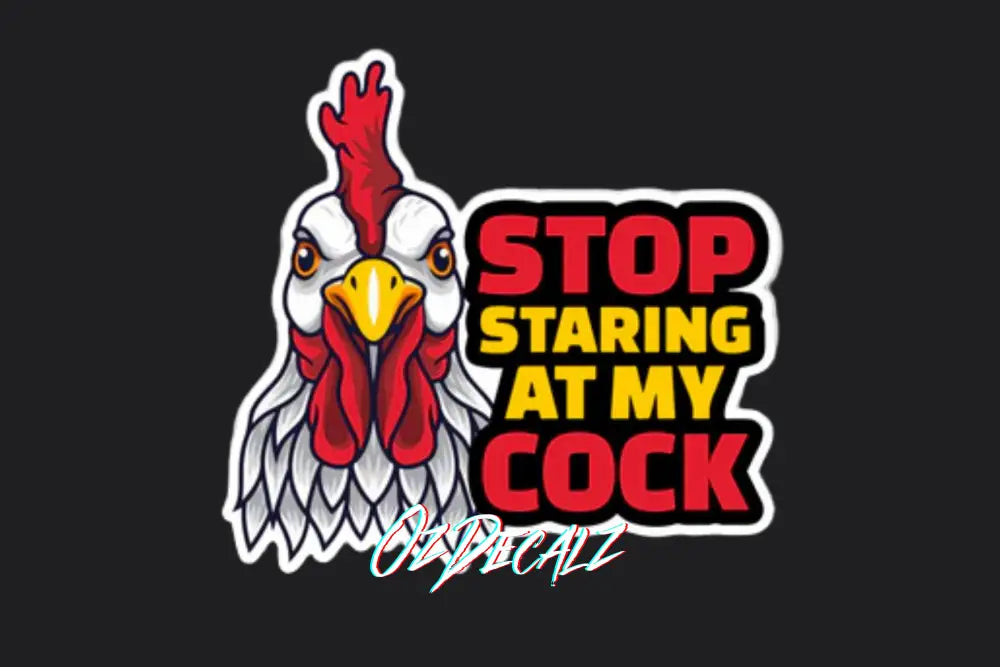 STICKER: STOP STARING - OzDecalz