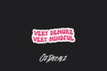 STICKER: VERY DEMURE VERY MINDFUL - OzDecalz