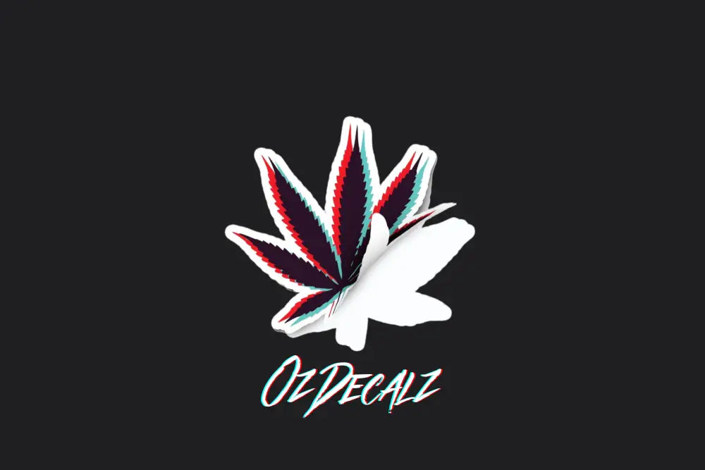 STICKER: WEED LEAF