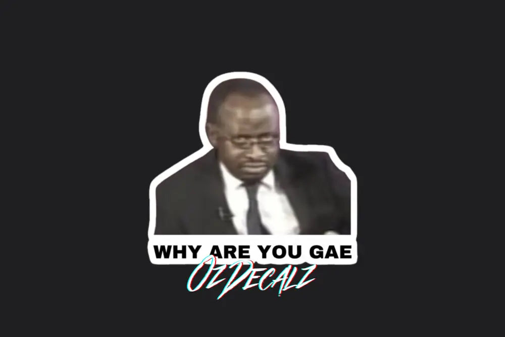 STICKER: WHY ARE YOU GAE
