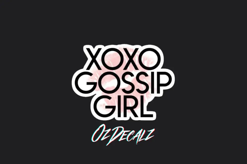 XOXO GOSSIP GIRL STICKER - OZDecalz