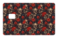 CARD WRAP: SKULLS & FLOWERS