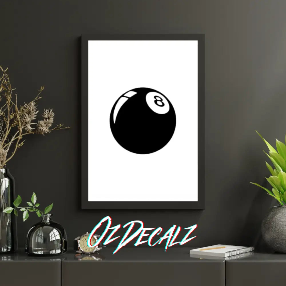 WALL ART: 8 BALL - OzDecalz