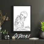 WALL ART: BIKER - OzDecalz