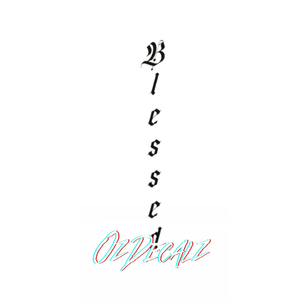 WALL ART: BLESSED - OzDecalz