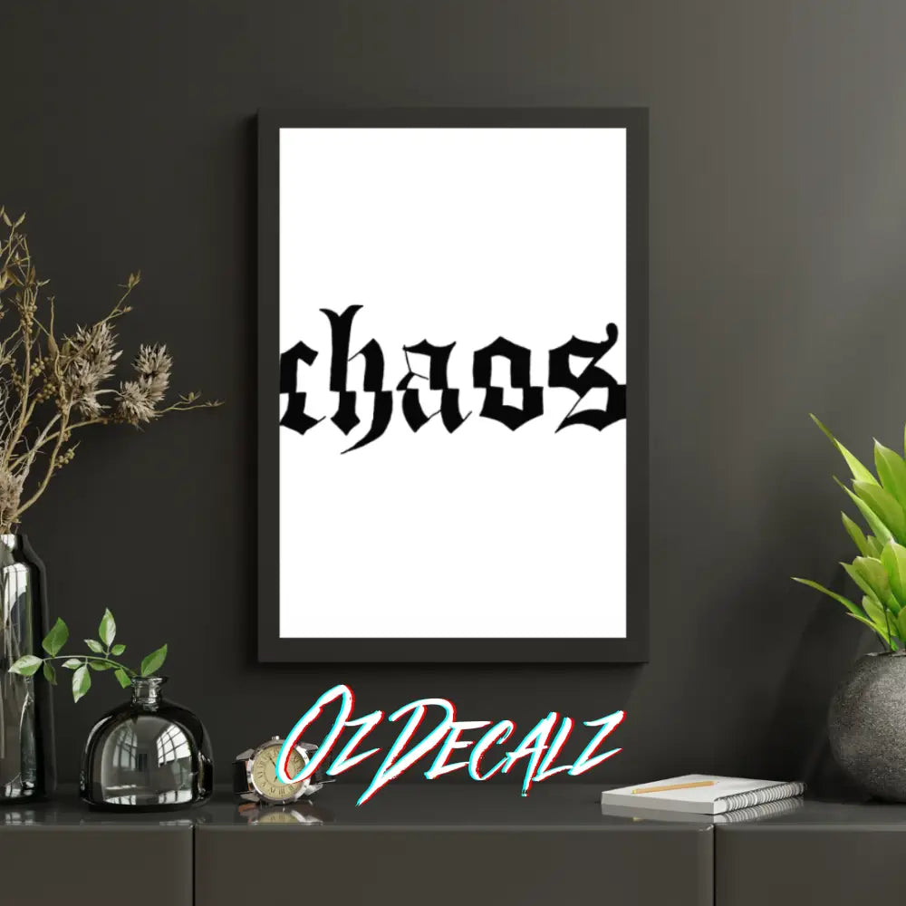 CHAOS Wall Art - OZDecalz