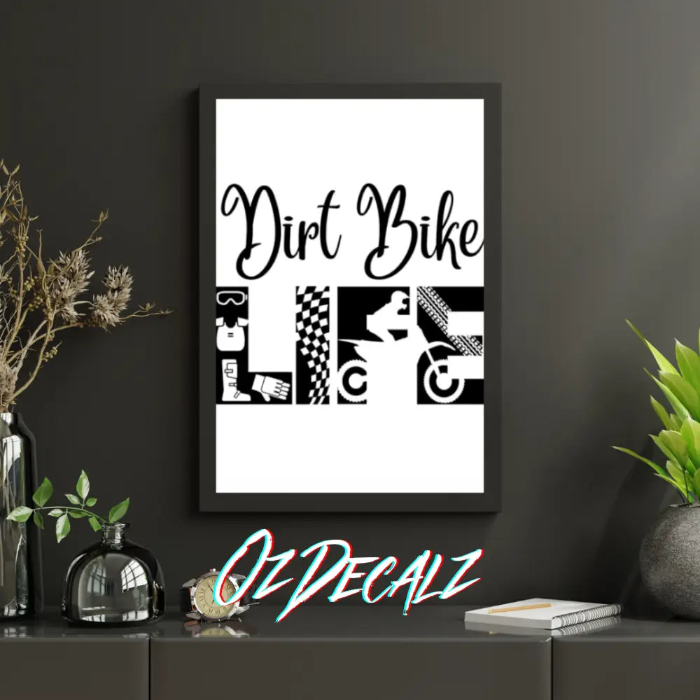 WALL ART: DIRT BIKE LIFE - OzDecalz