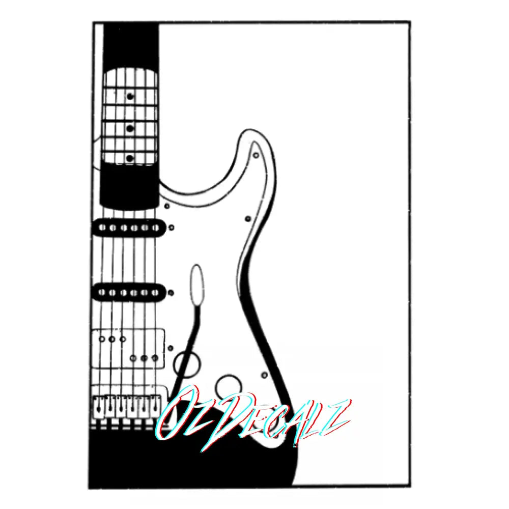 WALL ART: GUITAR - OzDecalz