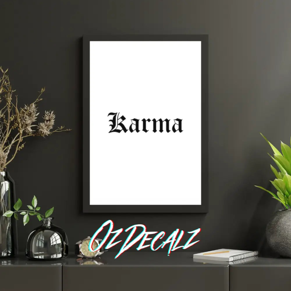 WALL ART: Karma - OzDecalz
