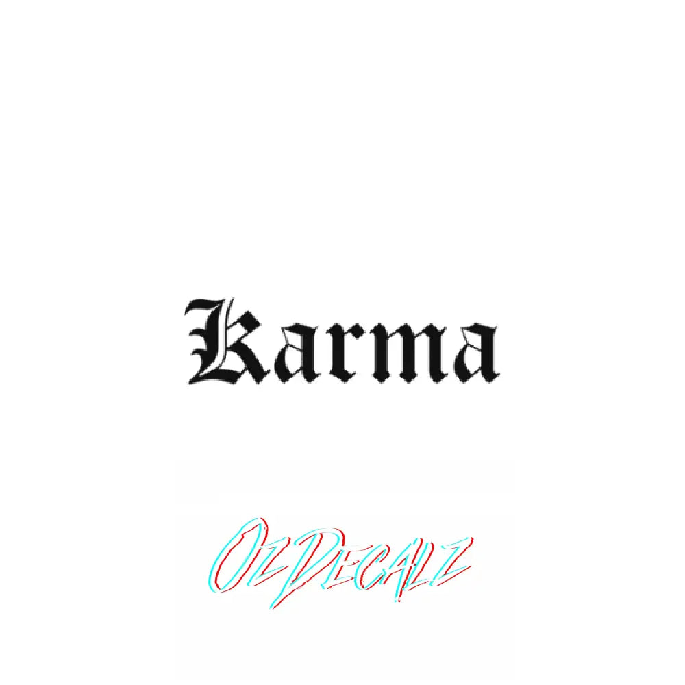 WALL ART: Karma - OzDecalz
