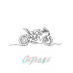 WALL ART: MOTORBIKE - OzDecalz