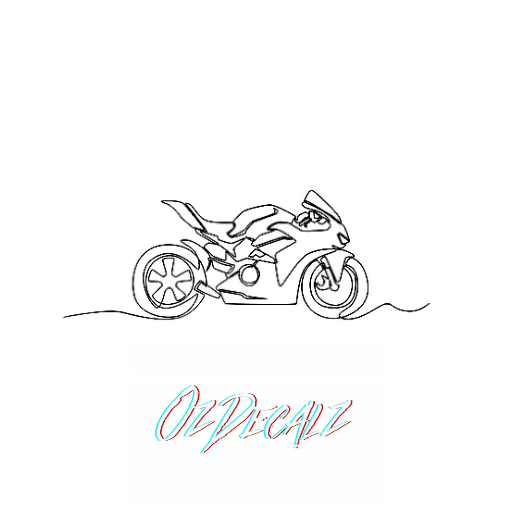 WALL ART: MOTORBIKE - OzDecalz