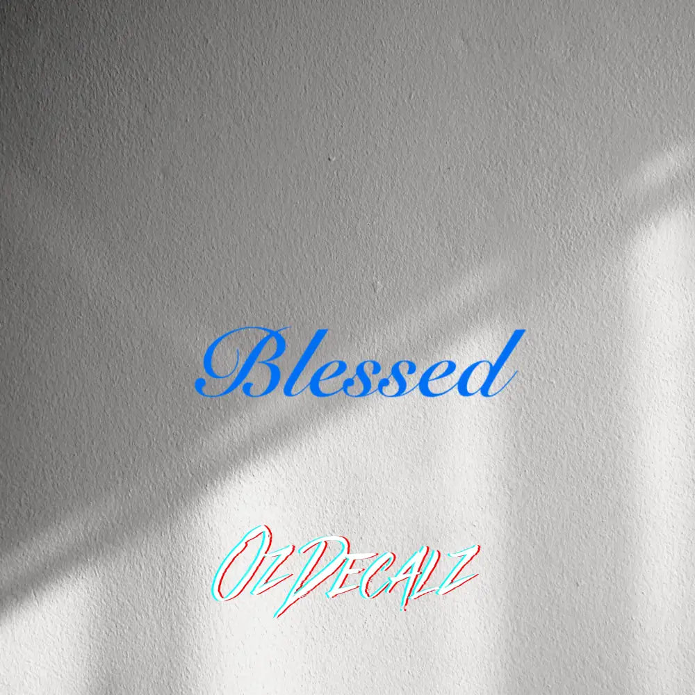 WALL STICKER: BLESSED - OzDecalz