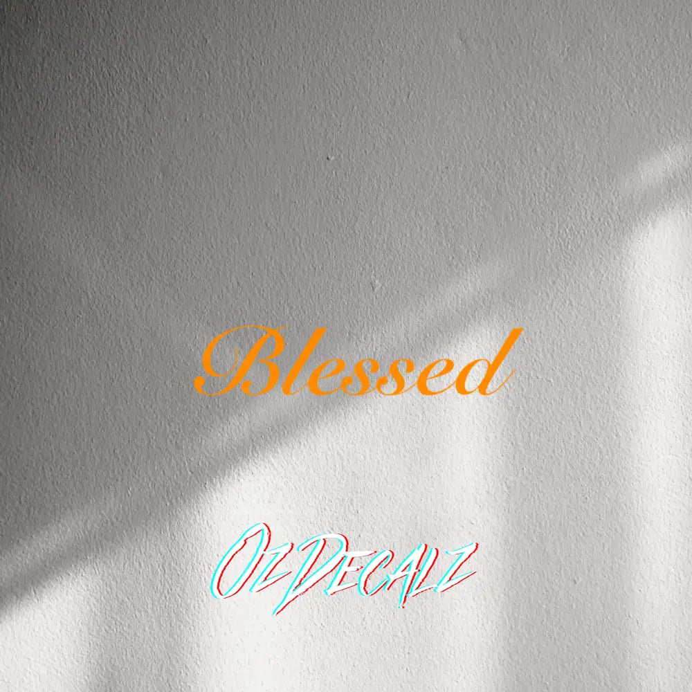 WALL STICKER: BLESSED - OzDecalz