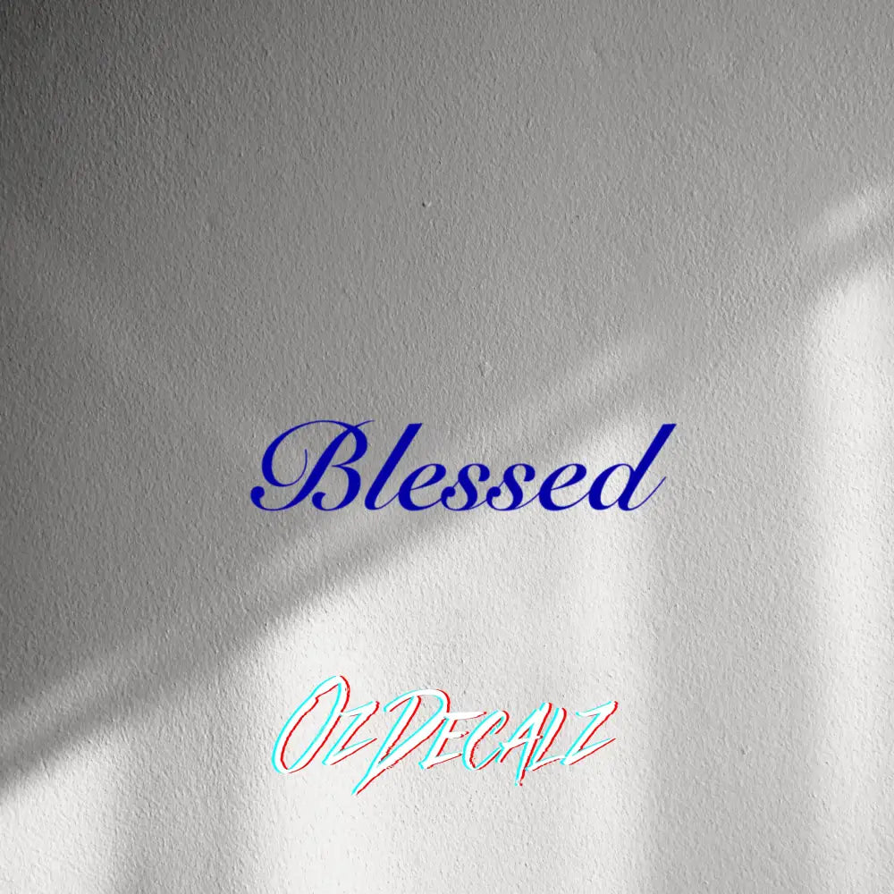 WALL STICKER: BLESSED - OzDecalz