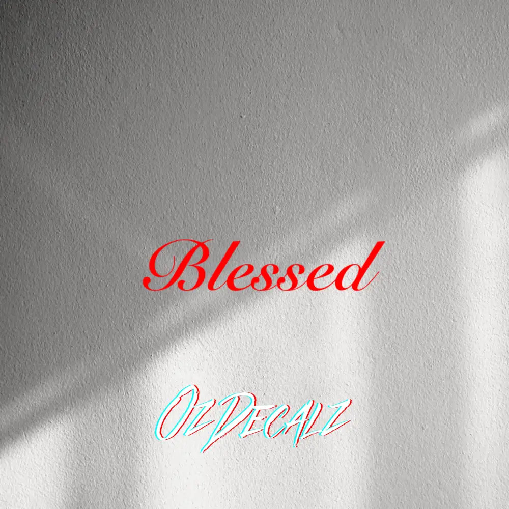 WALL STICKER: BLESSED - OzDecalz