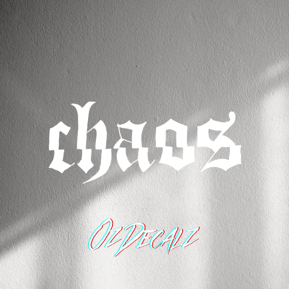 WALL STICKER: CHAOS - OzDecalz
