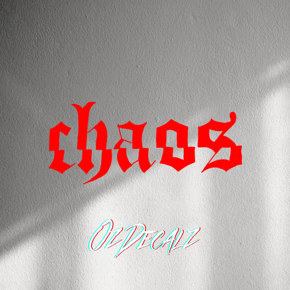 WALL STICKER: CHAOS - OzDecalz