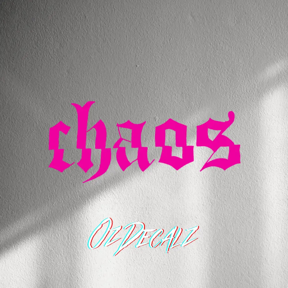 WALL STICKER: CHAOS - OzDecalz