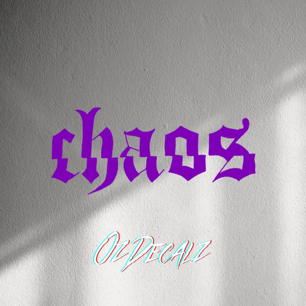 WALL STICKER: CHAOS - OzDecalz