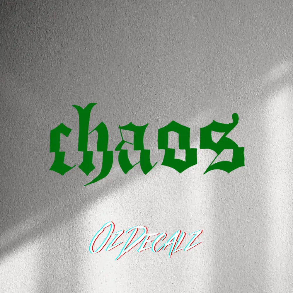 WALL STICKER: CHAOS - OzDecalz