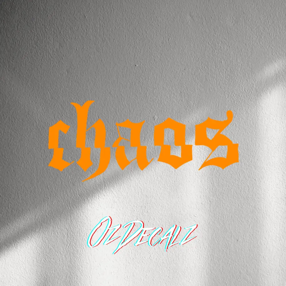 WALL STICKER: CHAOS - OzDecalz