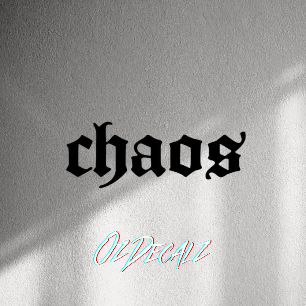 WALL STICKER: CHAOS - OzDecalz