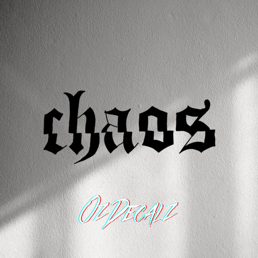 WALL STICKER: CHAOS - OzDecalz