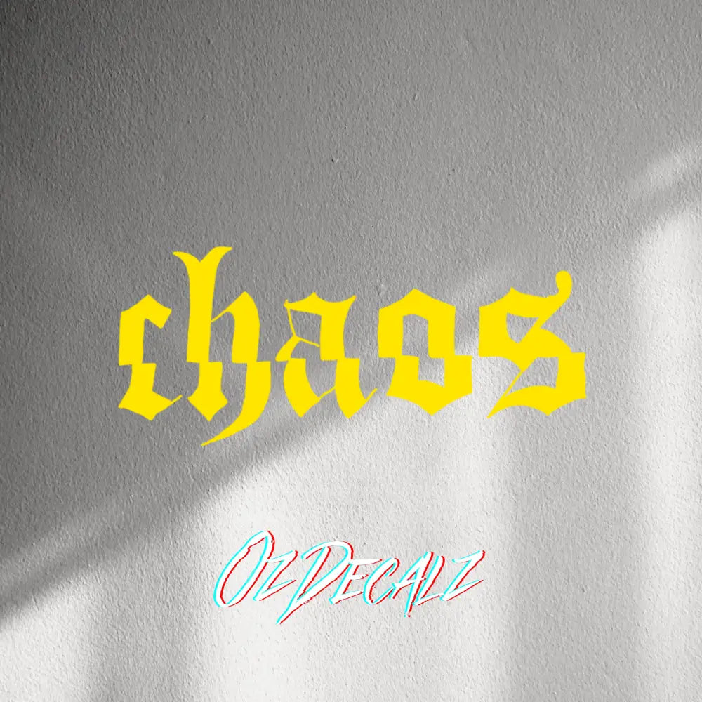 WALL STICKER: CHAOS - OzDecalz