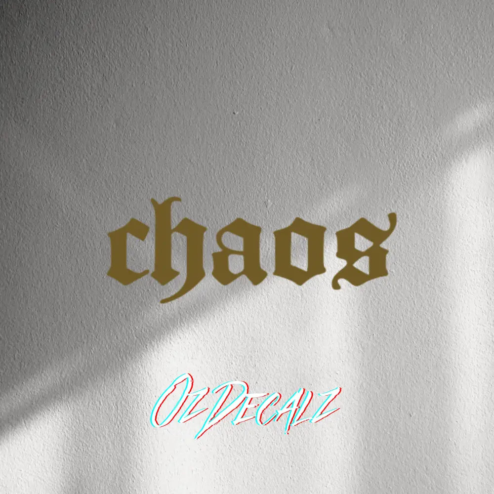 WALL STICKER: CHAOS - OzDecalz