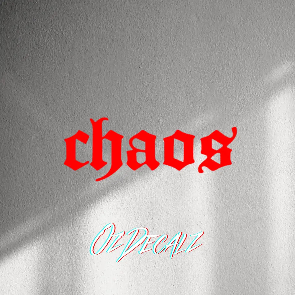 WALL STICKER: CHAOS - OzDecalz