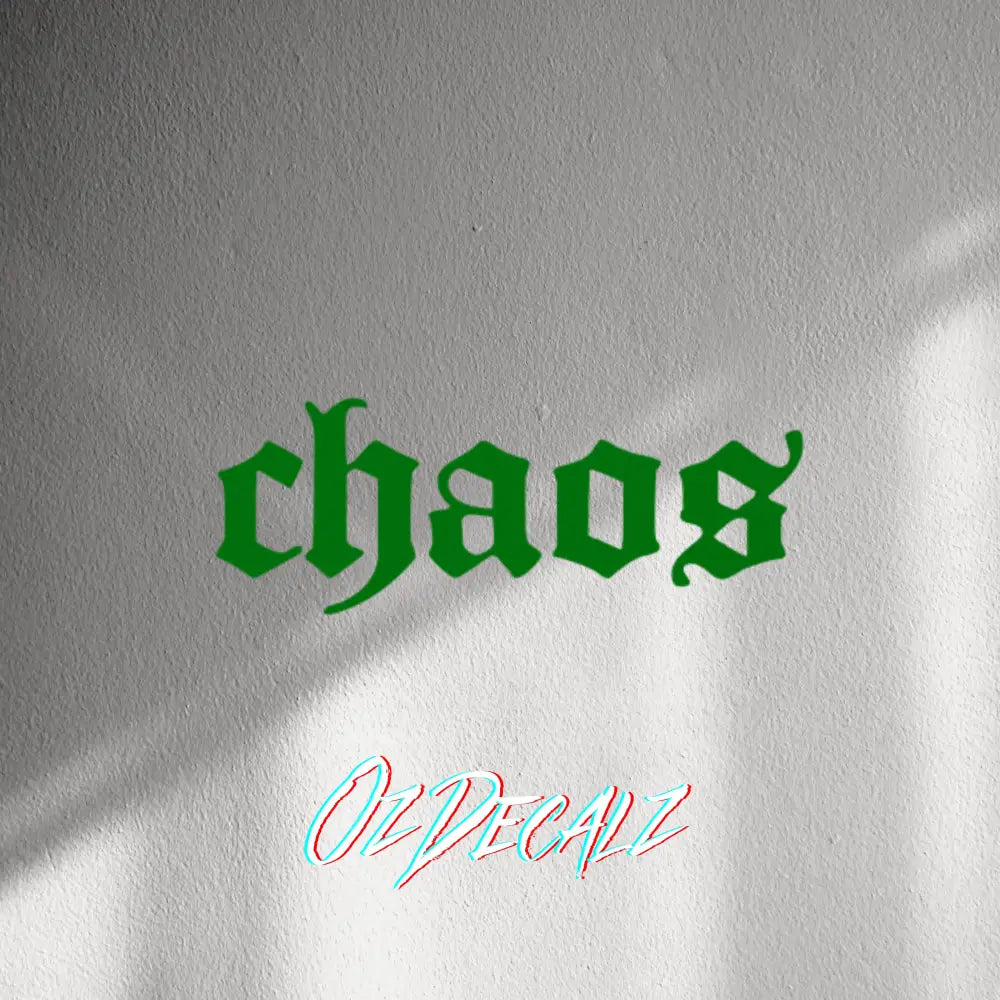 WALL STICKER: CHAOS - OzDecalz