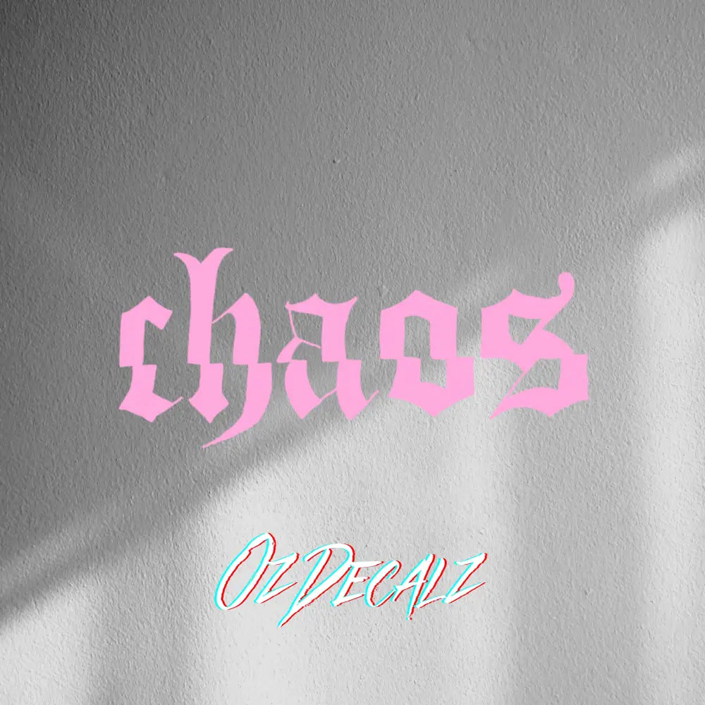 WALL STICKER: CHAOS - OzDecalz