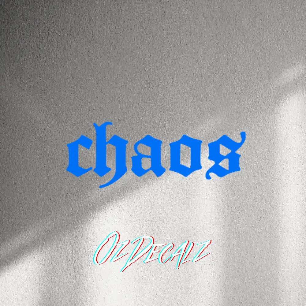 WALL STICKER: CHAOS - OzDecalz