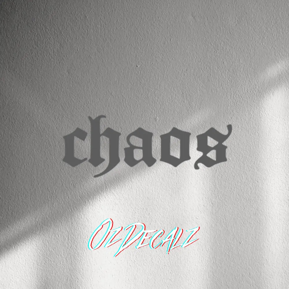 WALL STICKER: CHAOS - OzDecalz