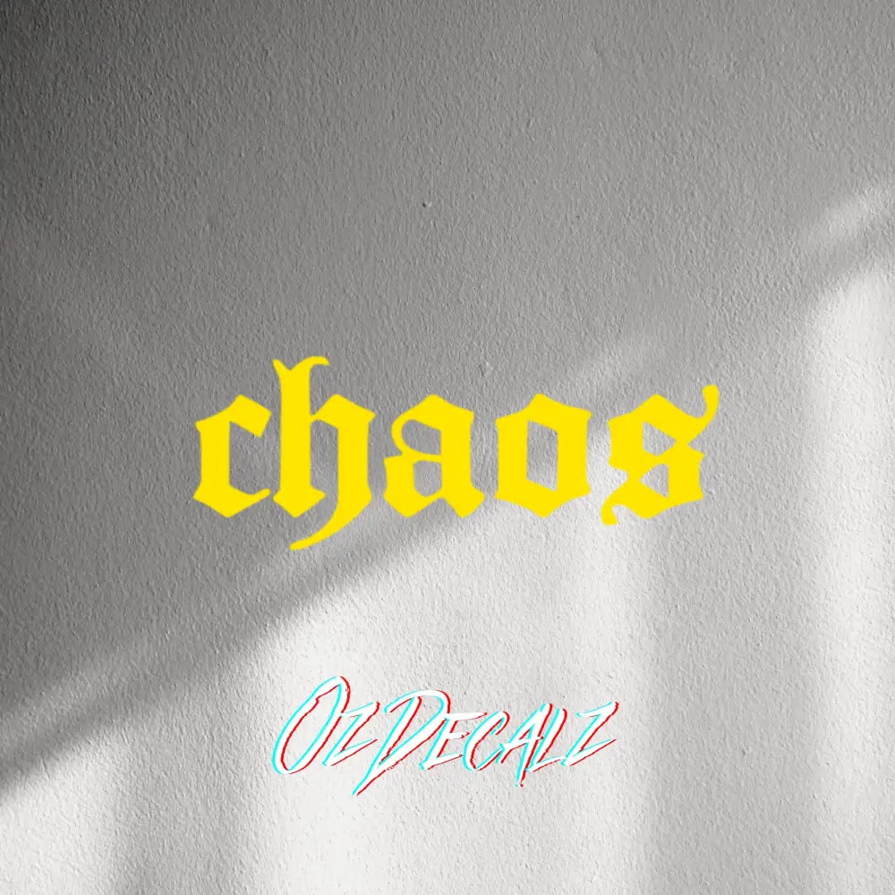 WALL STICKER: CHAOS - OzDecalz