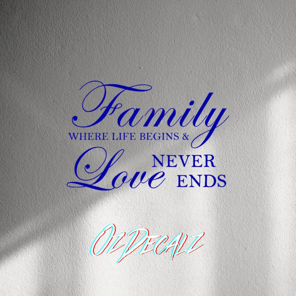 WALL STICKER: FAMILY (QUOTE) - OzDecalz