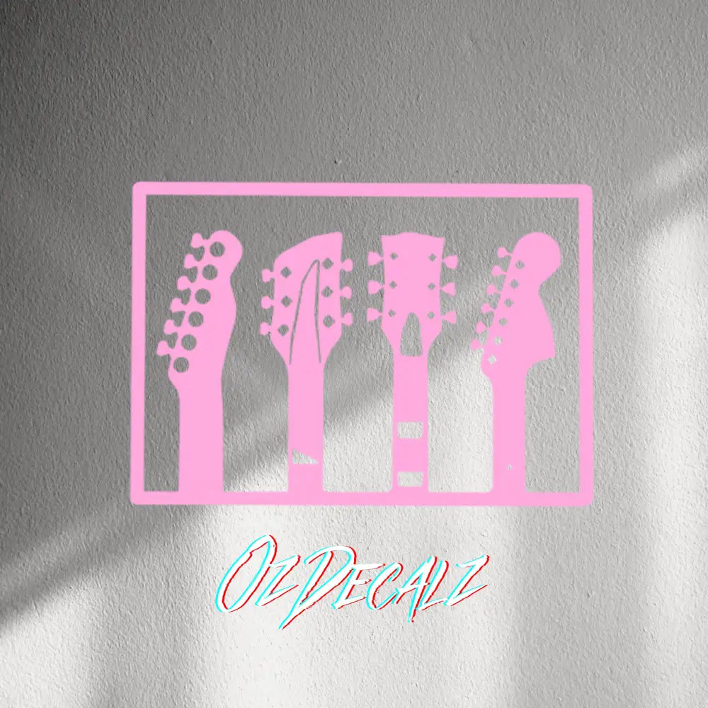 WALL STICKER: GUITARS - OzDecalz
