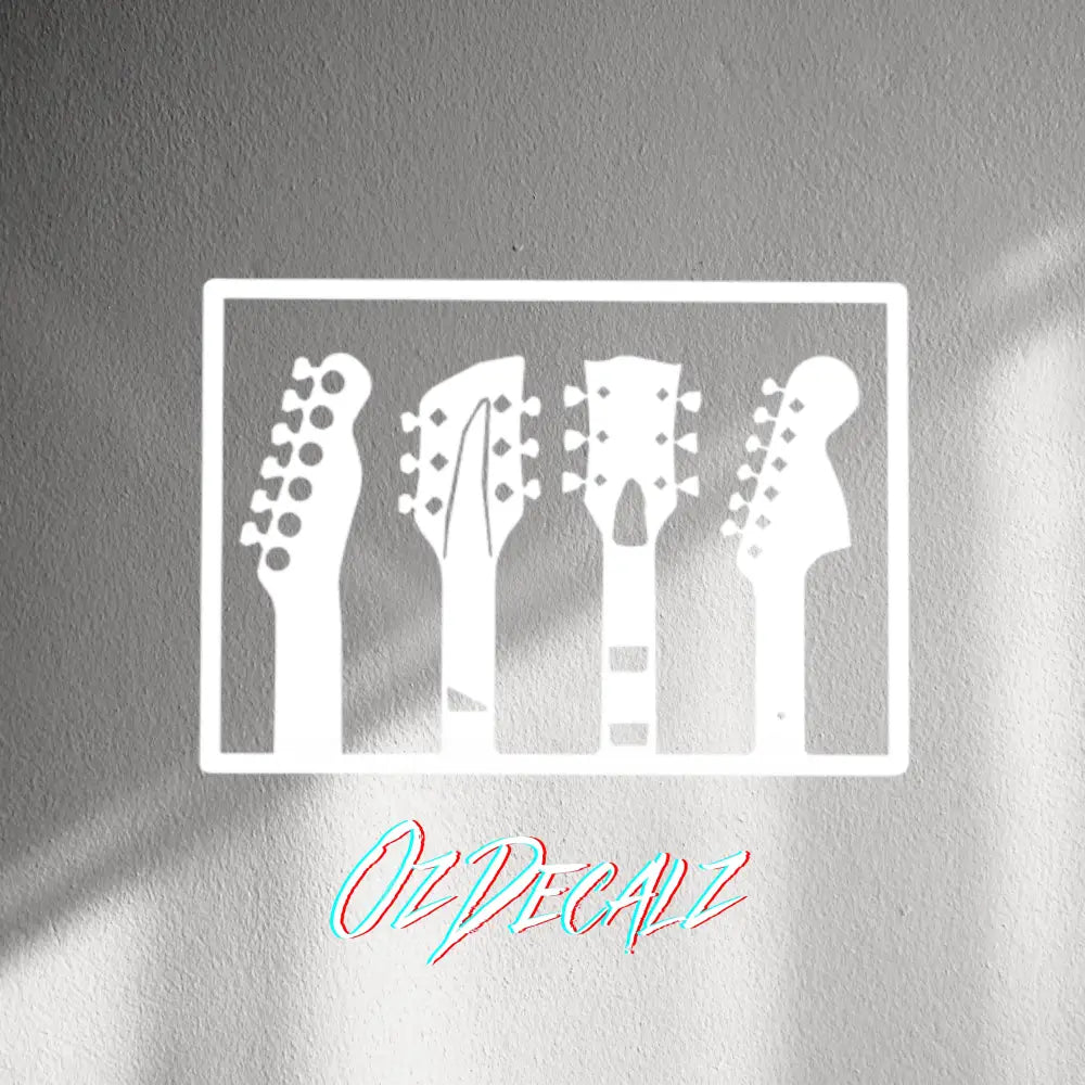 WALL STICKER: GUITARS - OzDecalz