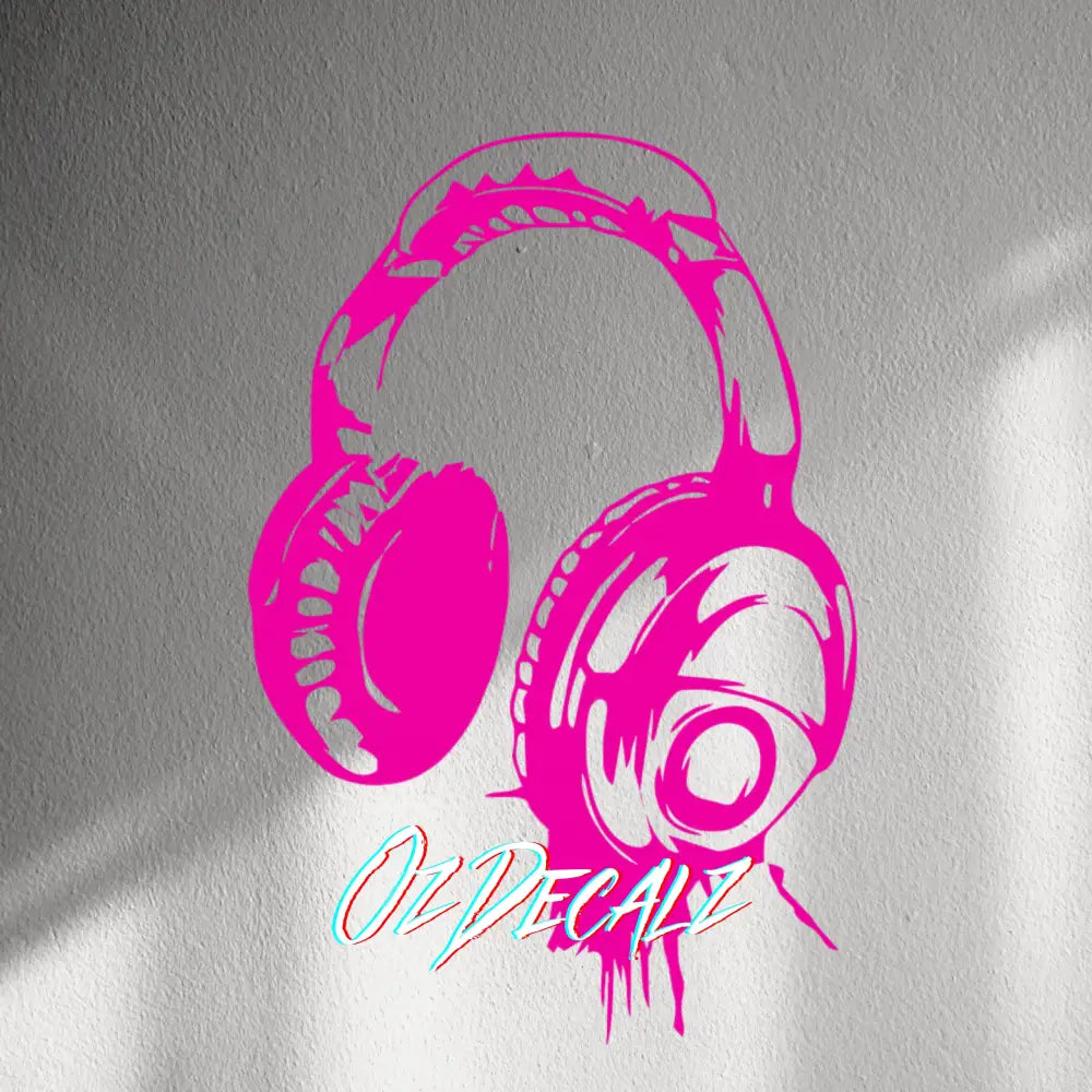 WALL STICKER: HEADPHONES - OzDecalz
